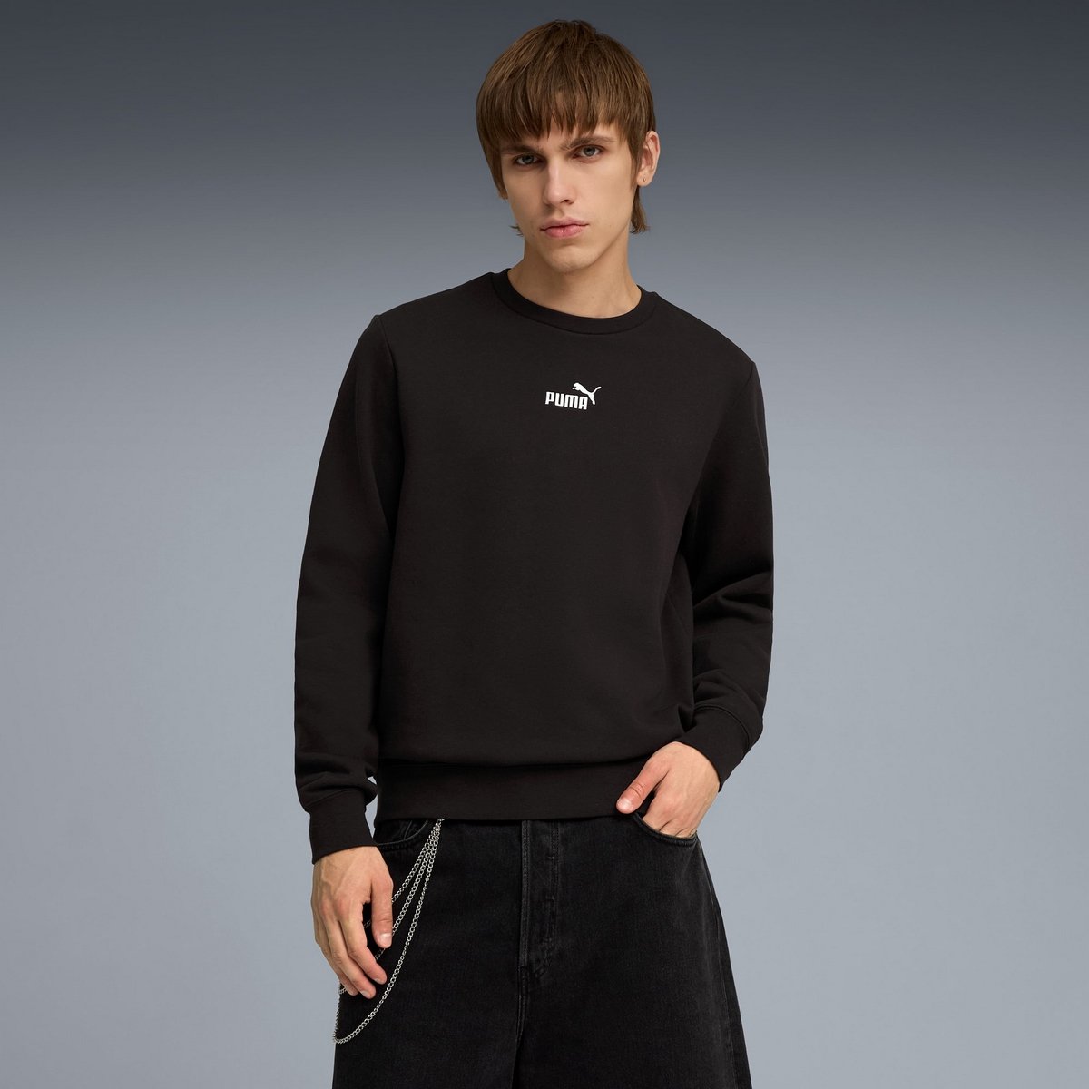 PUMA SWEATSHIRT SMALL NR. 1 LOGO GECENTREERD FL 69291301 r M Zwart