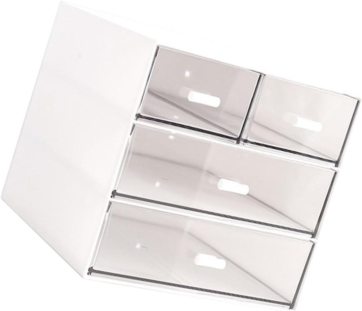 Ladesysteem Organizer - Opbergdoos Lades - Bureau Opbergen - Meerdere Lades - 14x15x14 cm - Wit