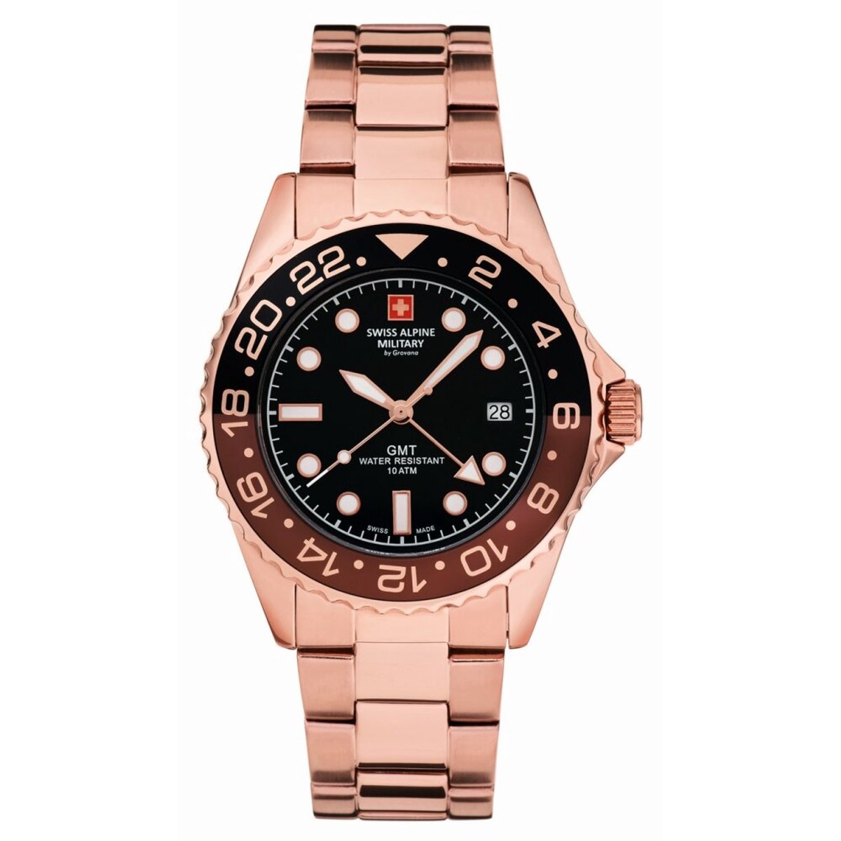 Swiss Alpine Military - 7052.1164 - Polshorloge - Heren - Kwarts - Master Diver GMT