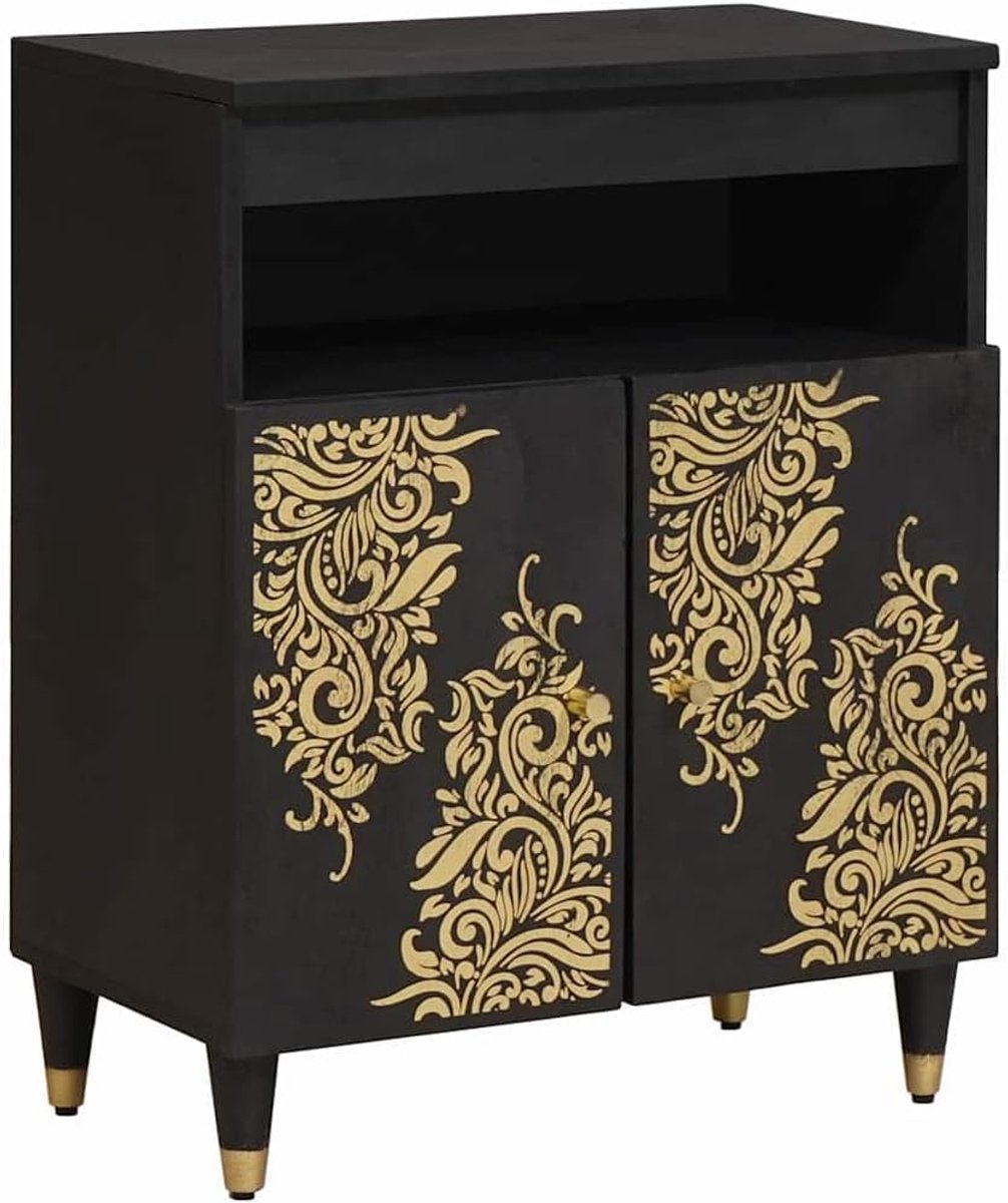 Modern Dressoir - Opbergkast Sideboard - Woonkamer Eetkamer - Massief Mango Hout - 60 x 33