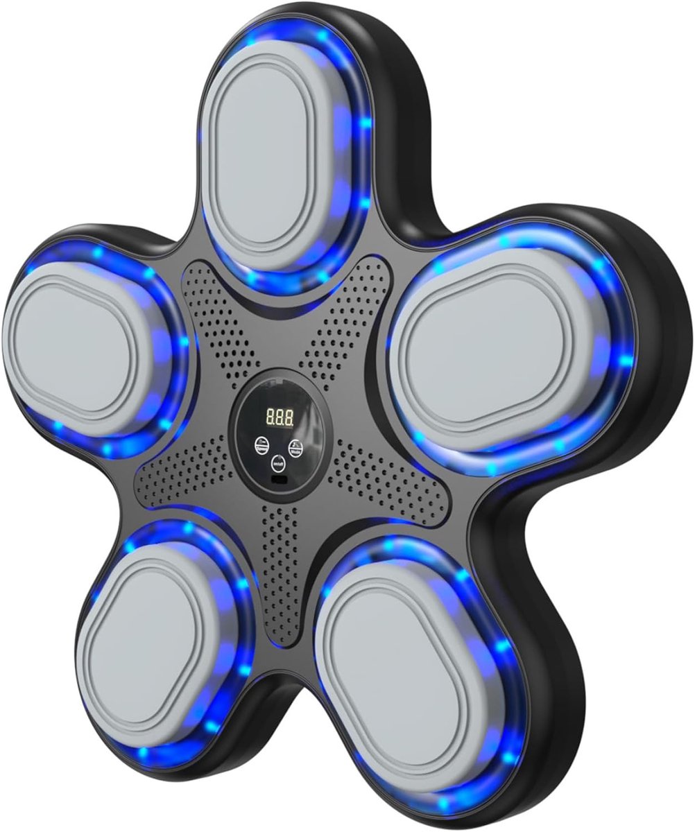 Muziek Boksmachine - Pons Trainer - Thuis Oefening - 9 Snelheden LED - 355 x 356 x 48 cm - Zwart