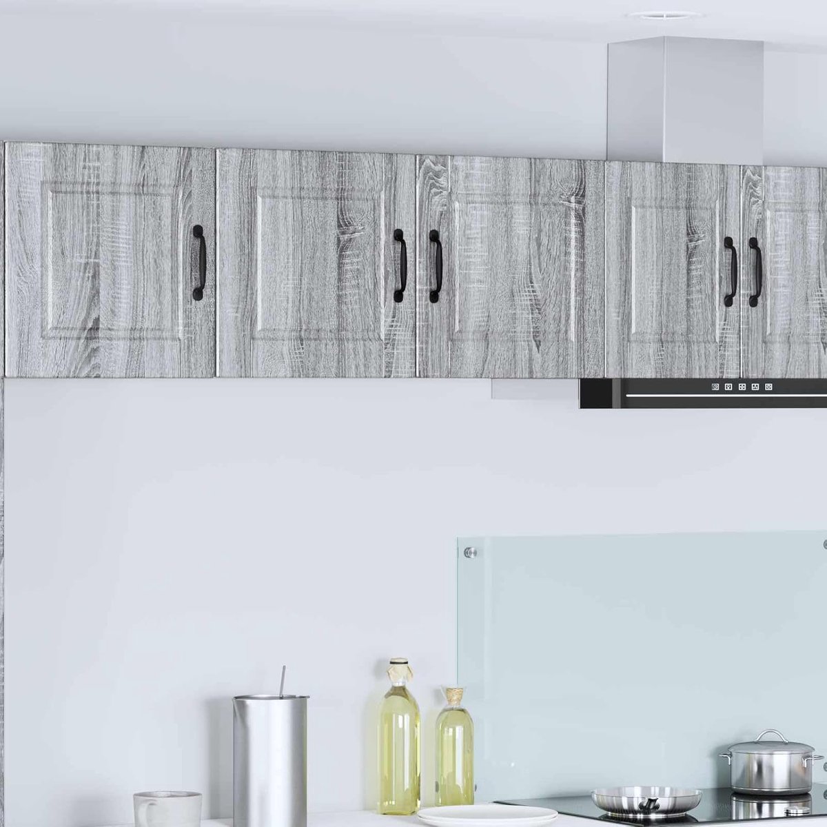 Keukenkast - Opbergkast Keuken - Keuken Organiseren - Modern Design - 80x31x40 cm - Grijs