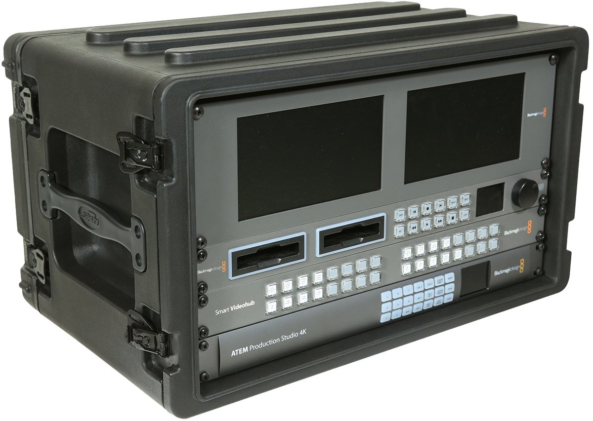 SKB - rSeries - 6U Shallow Rack met Stalen Rails - 10,7-inch diep