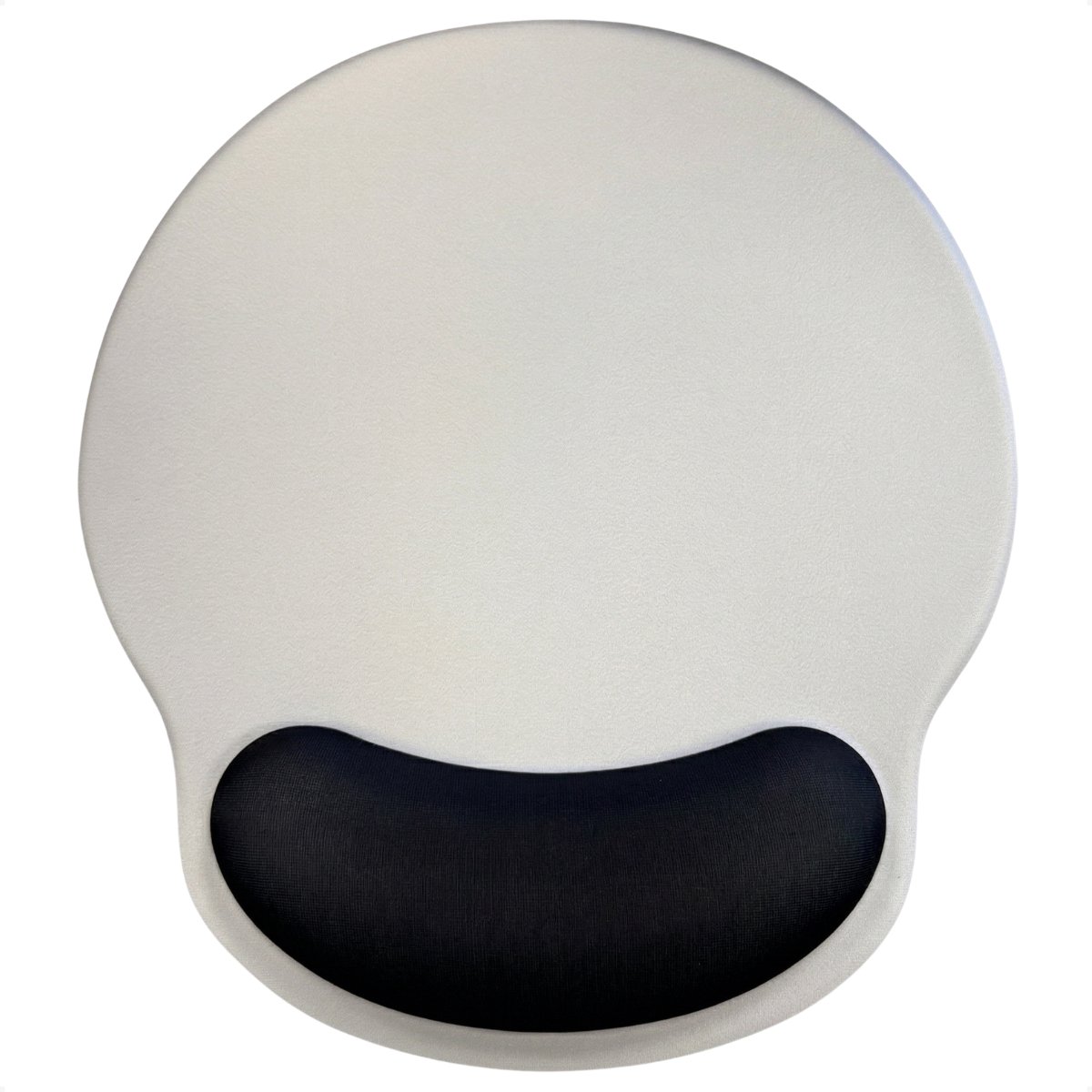 Techidna® - Ergonomische Muismat met Polssteun - Wit & Zwart - Gelkussen - Antislip - Compact