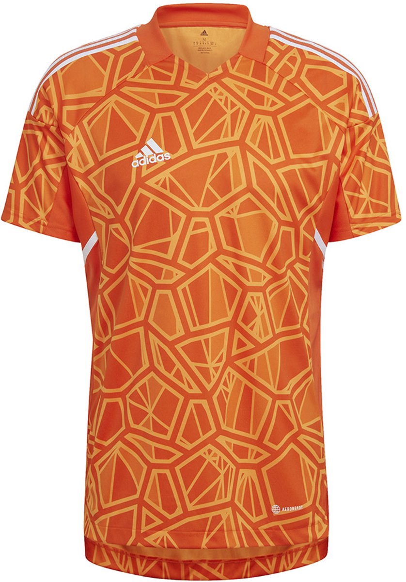 adidas teamwear T-shirt Heren Condivo 22 Goalkeeper Jersey Short Sleeve Oranje - Maat L