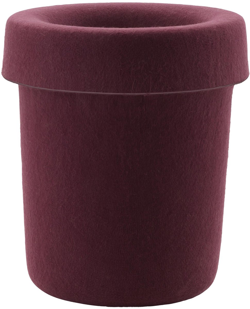 Normann Copenhagen Hide Office Prullenbak Burgundy