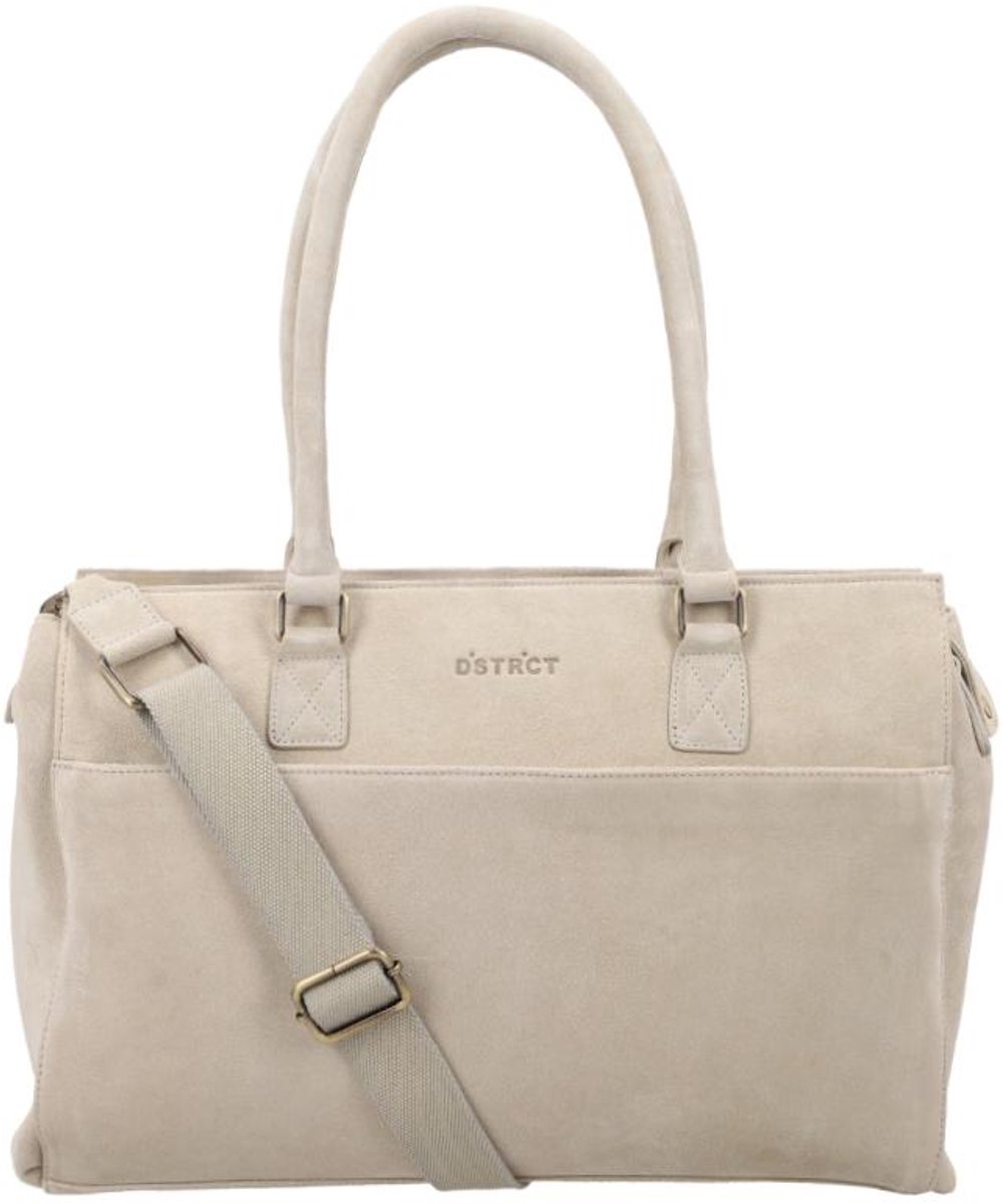 DSTRCT Laptoptas / Werktas - Dames - 15.6 inch - Leer - Portland Road - Beige