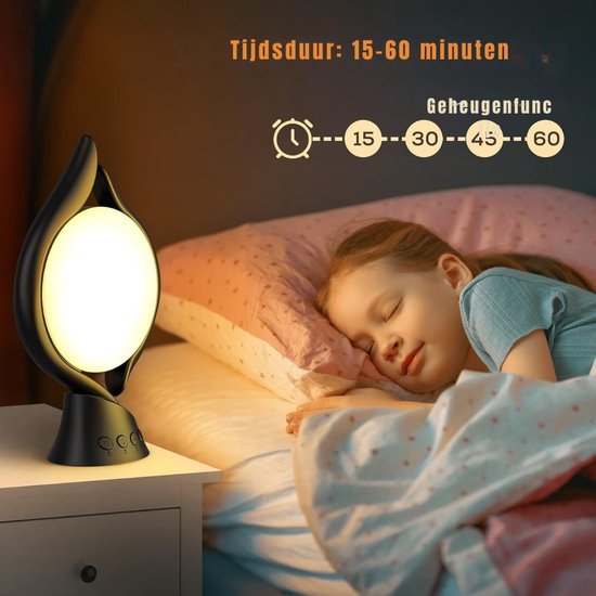 Nexvo® Daglichtlamp LED 10.000 lux - Lichttherapie Lamp - Tabletvorm - Kantelbaar - 6 Helderheid Niveaus en Intelligente Timer - Zwart - 31cm x 9cm x 19cm — afbeelding 3