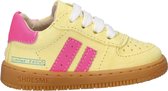 Shoesme Geel Sneakertje - Sneakers Kinderen - Meisjes - Yellow Pink - Suède - Maat 22