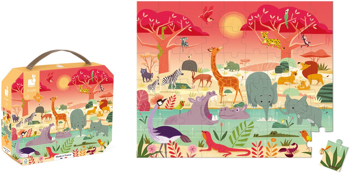 Janod - Puzzel - Dierenreservaat — afbeelding 5