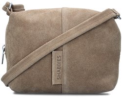 Shabbies Amsterdam Kleine Crossbodytas / Schoudertas Dames - Leer - Saar - Taupe