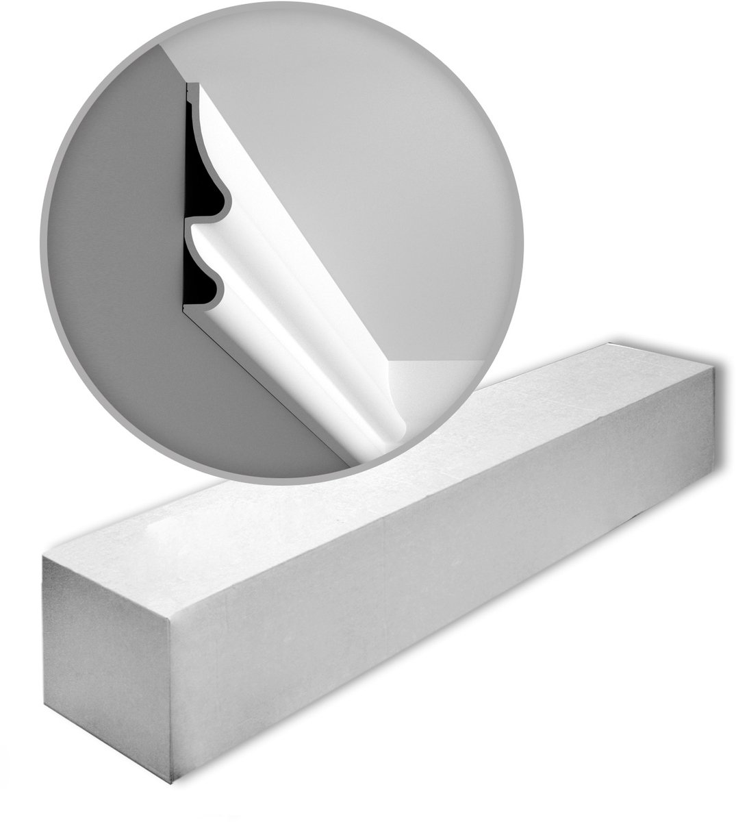 1 doos 4 Designer Wandlijsten Origineel Orac Decor P3071 Golf Ulf Moritz LUXXUS Plafondlijsten Sierlijsten Lijstwerk 8 m