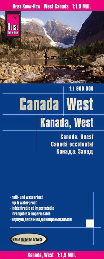 Landkaart Canada West meertalig (1:1 900 000) - cover