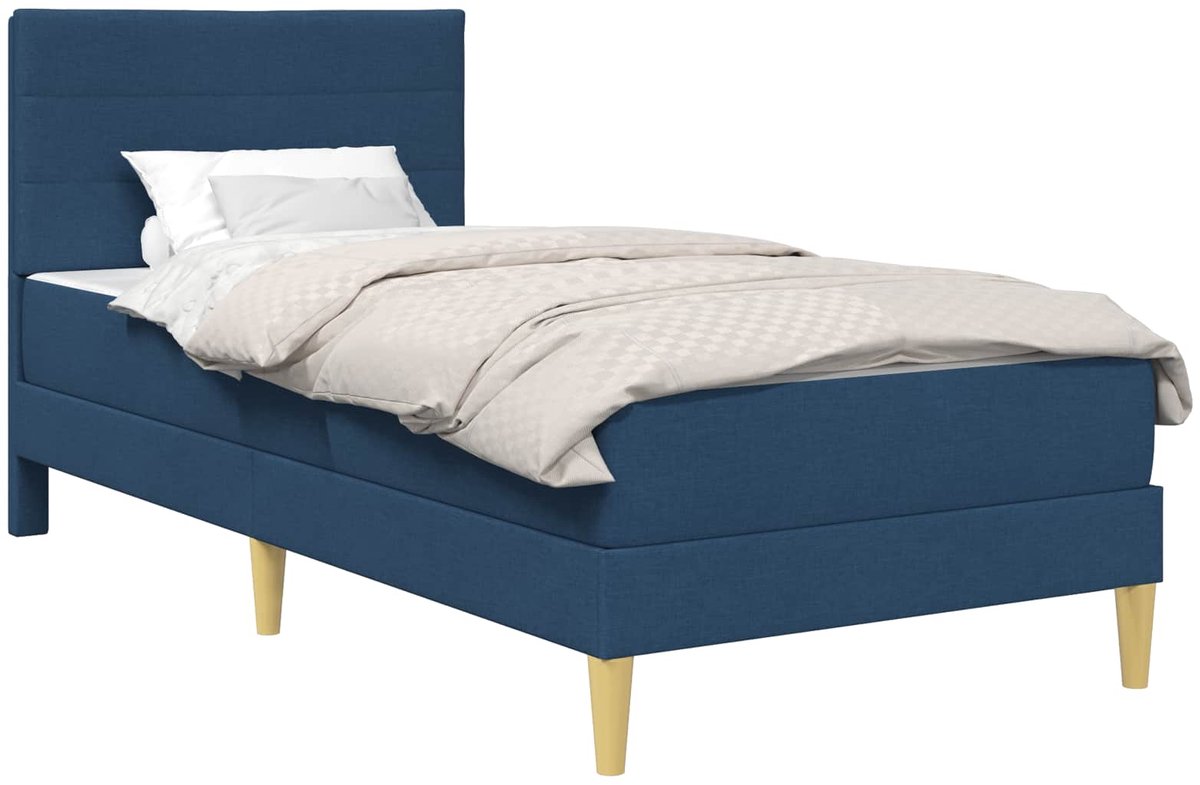 vidaXL - Bedframe - 80 - x - 200 - cm - Blauw