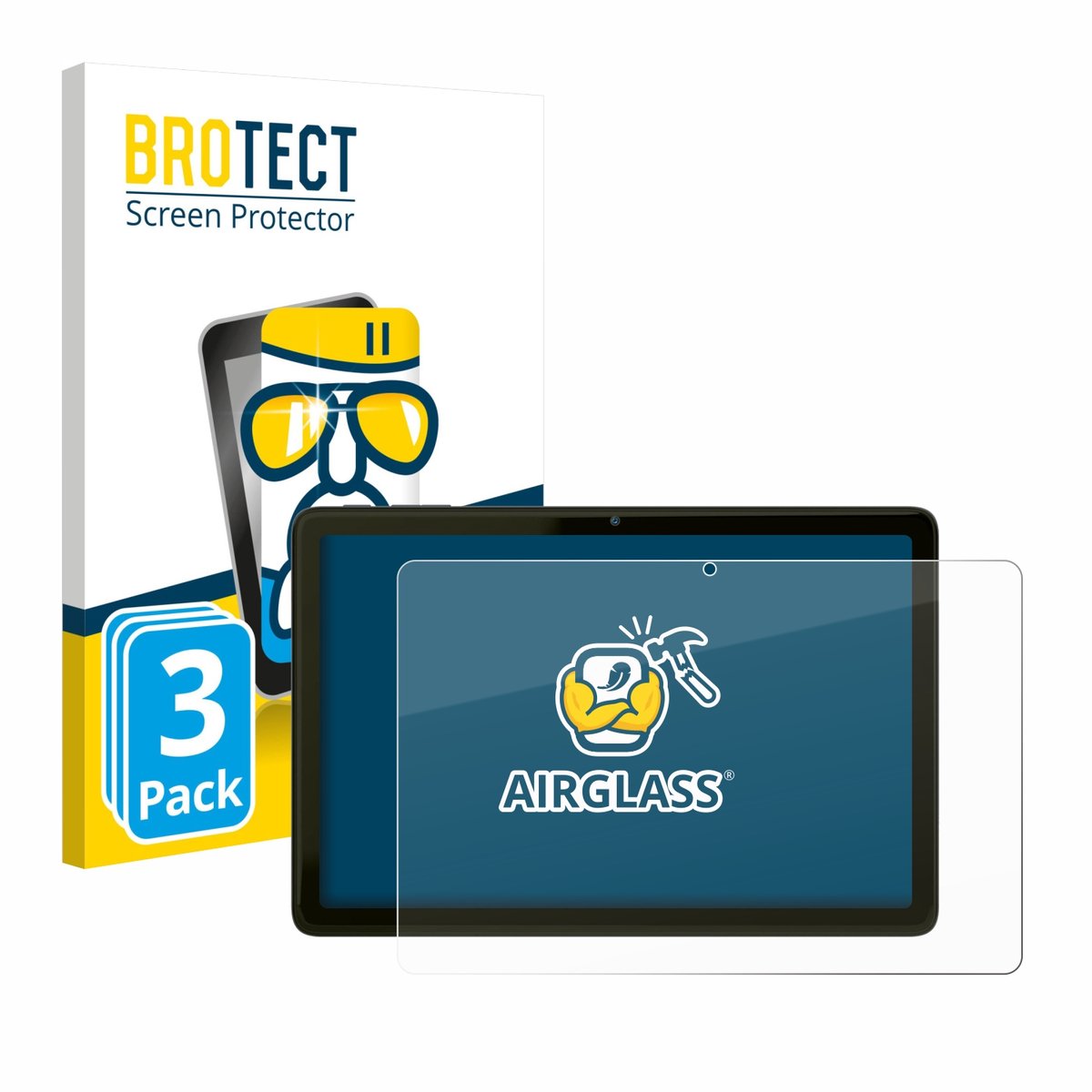 Screenprotector 3 Stuks voor VALE Tablet V10A Beschermglas transparant