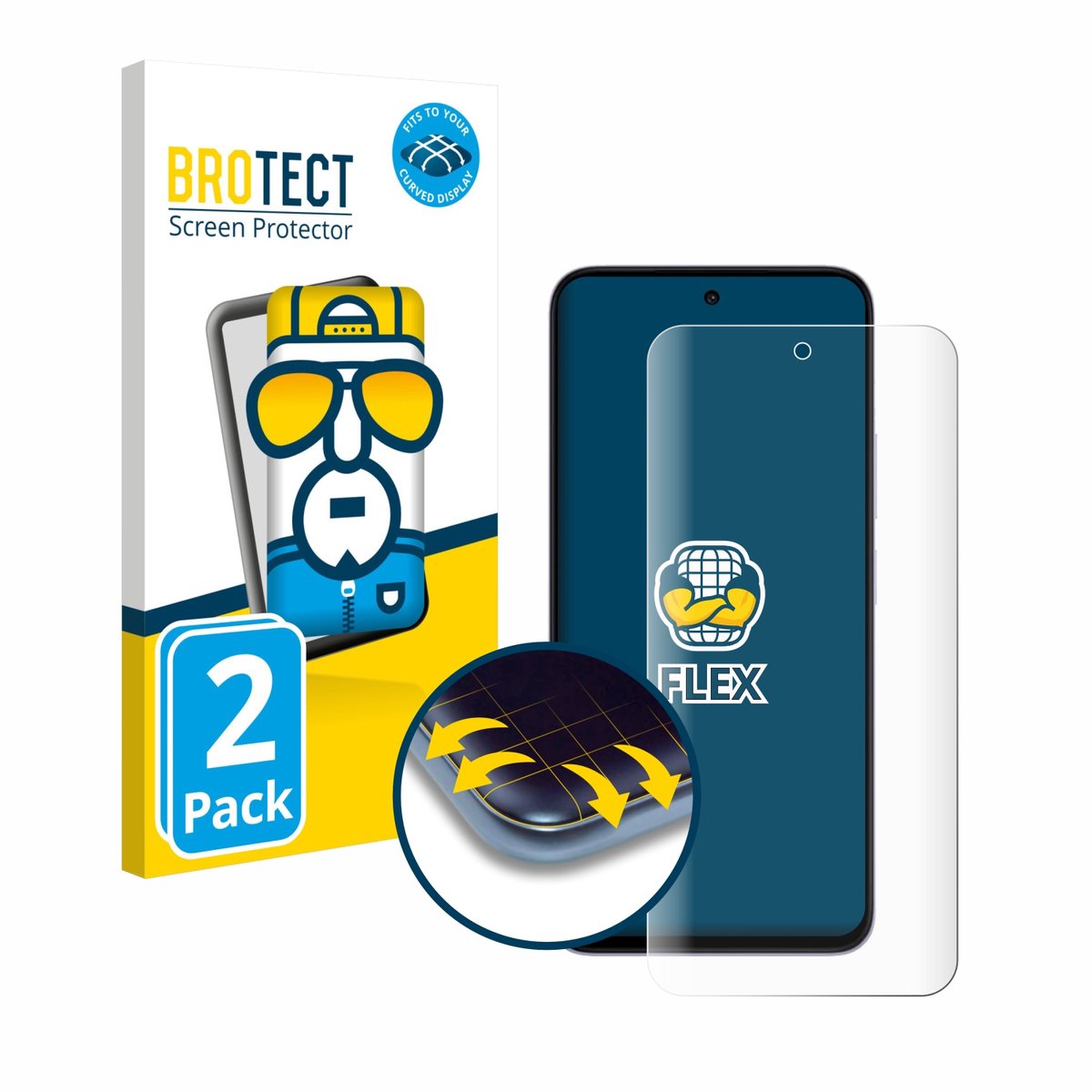 BROTECT - Screenprotector voor Xiaomi Redmi 15 - Folie Beschermfolie transparant volledig dekking - 2 Stuks