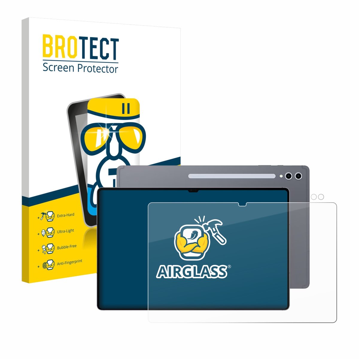 Screenprotector voor Samsung Galaxy Tab S10 Ultra (Voor+Camera) Beschermglas transparant