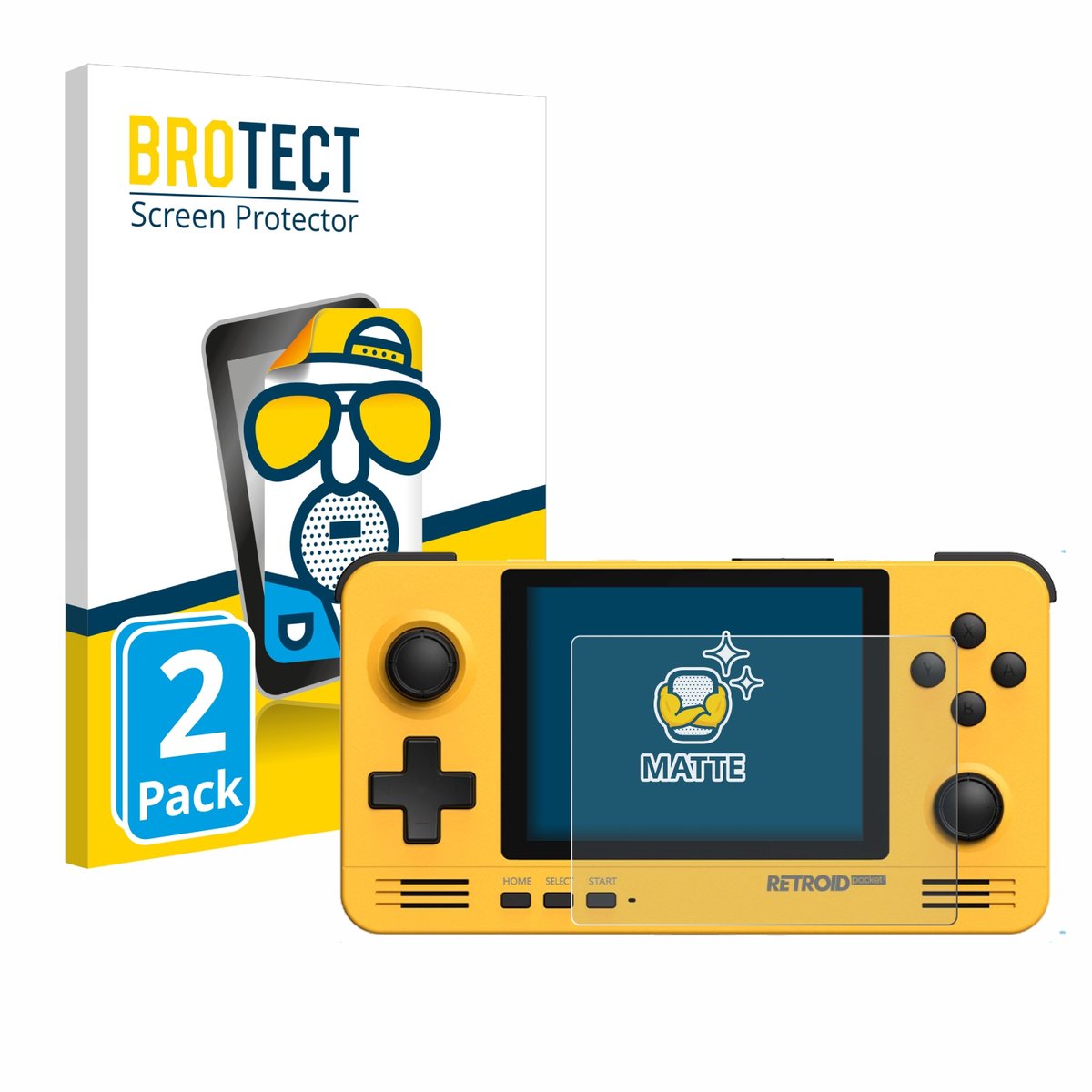 BROTECT - Screenprotector voor Retroid Pocket 2 - Folie Beschermfolie matte 2 Stuks