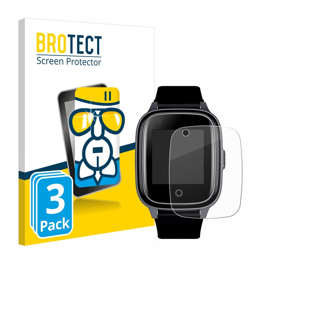 Screenprotector 3 Stuks voor SaveFamily Senior Beschermglas transparant