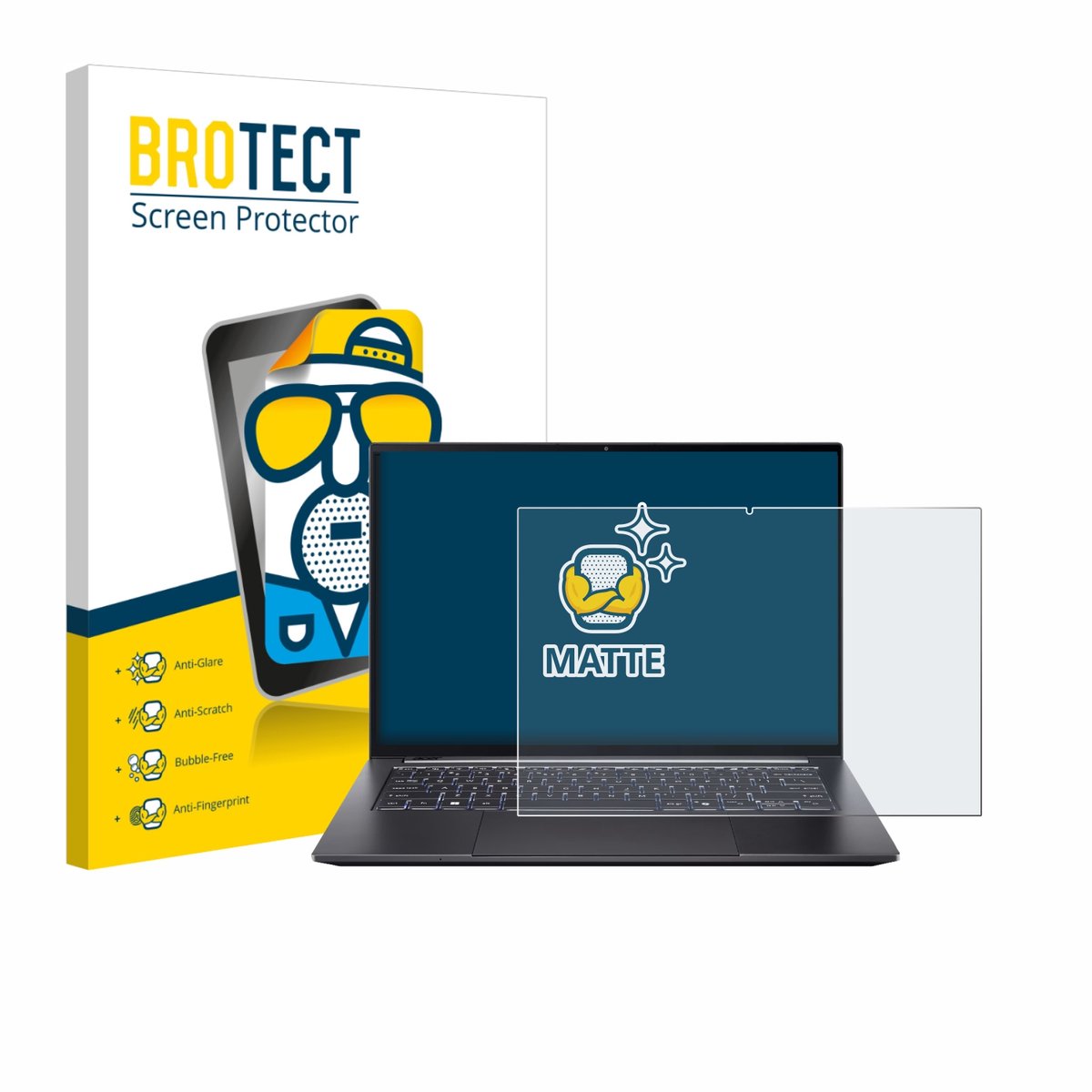 BROTECT - Screenprotector voor Acer Swift X 14 SFX14-73G Touch - Folie Beschermfolie matte