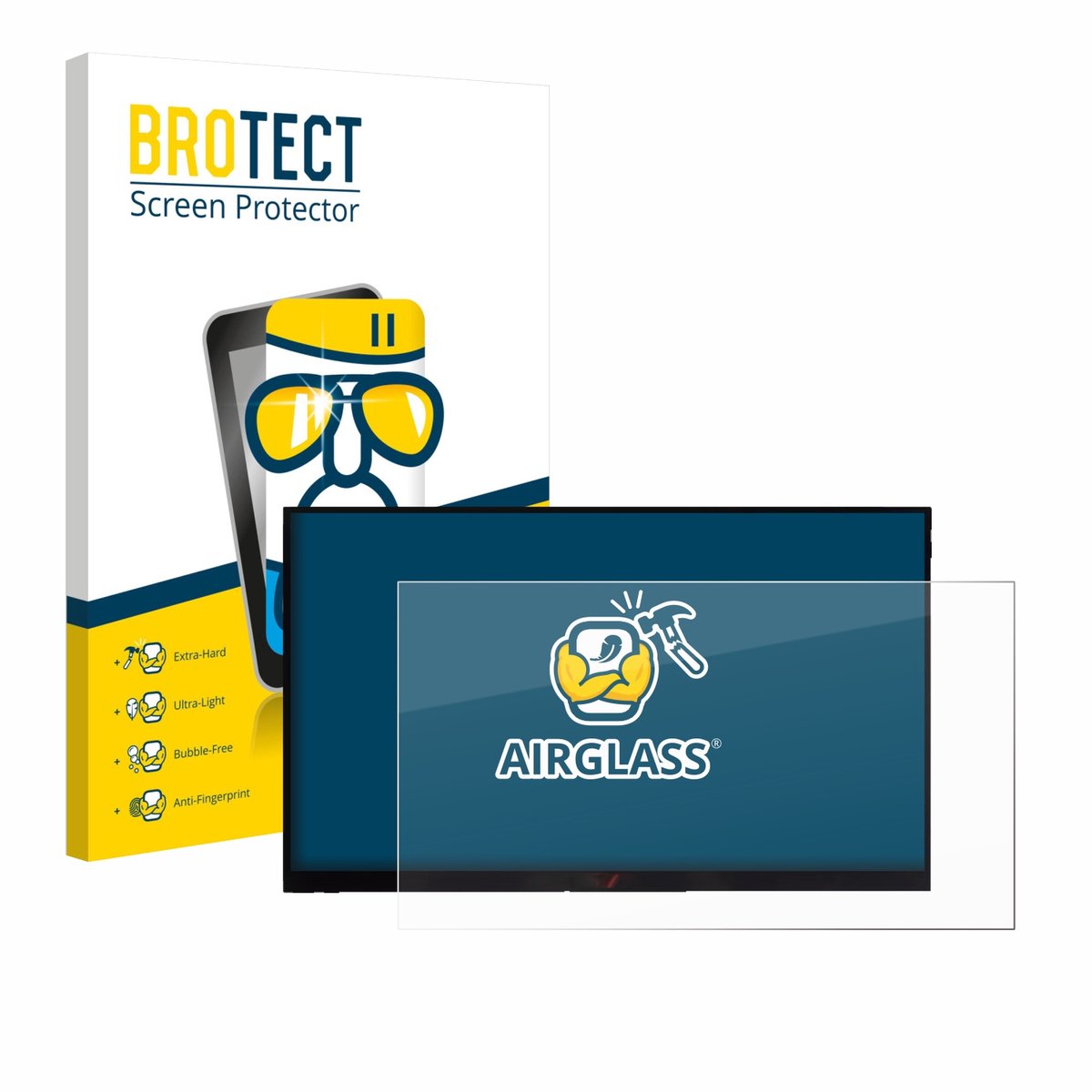 Screenprotector voor Verbatim PMT-15 Beschermglas transparant