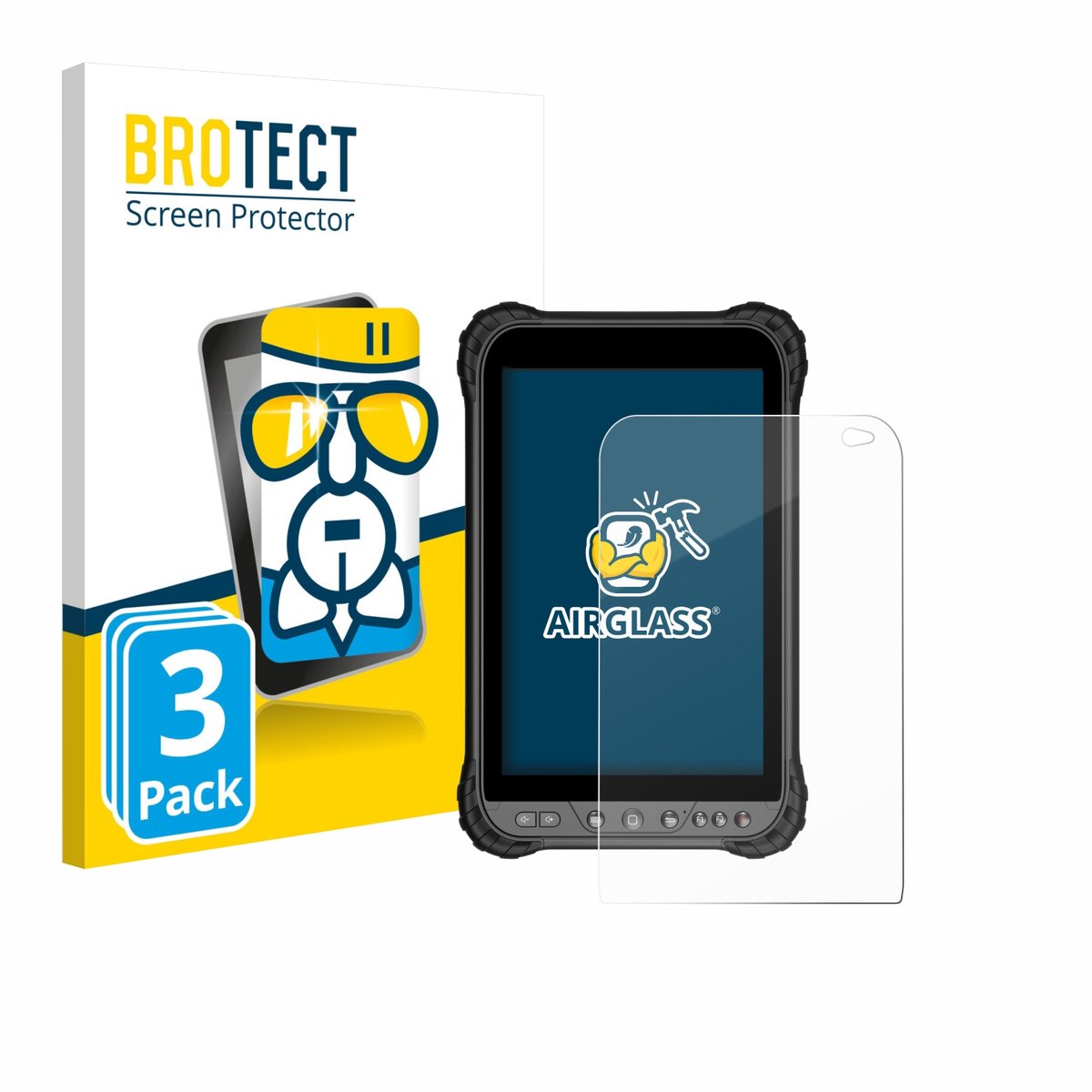 Screenprotector 3 Stuks voor Zoomsmart A8004 Series Beschermglas transparant