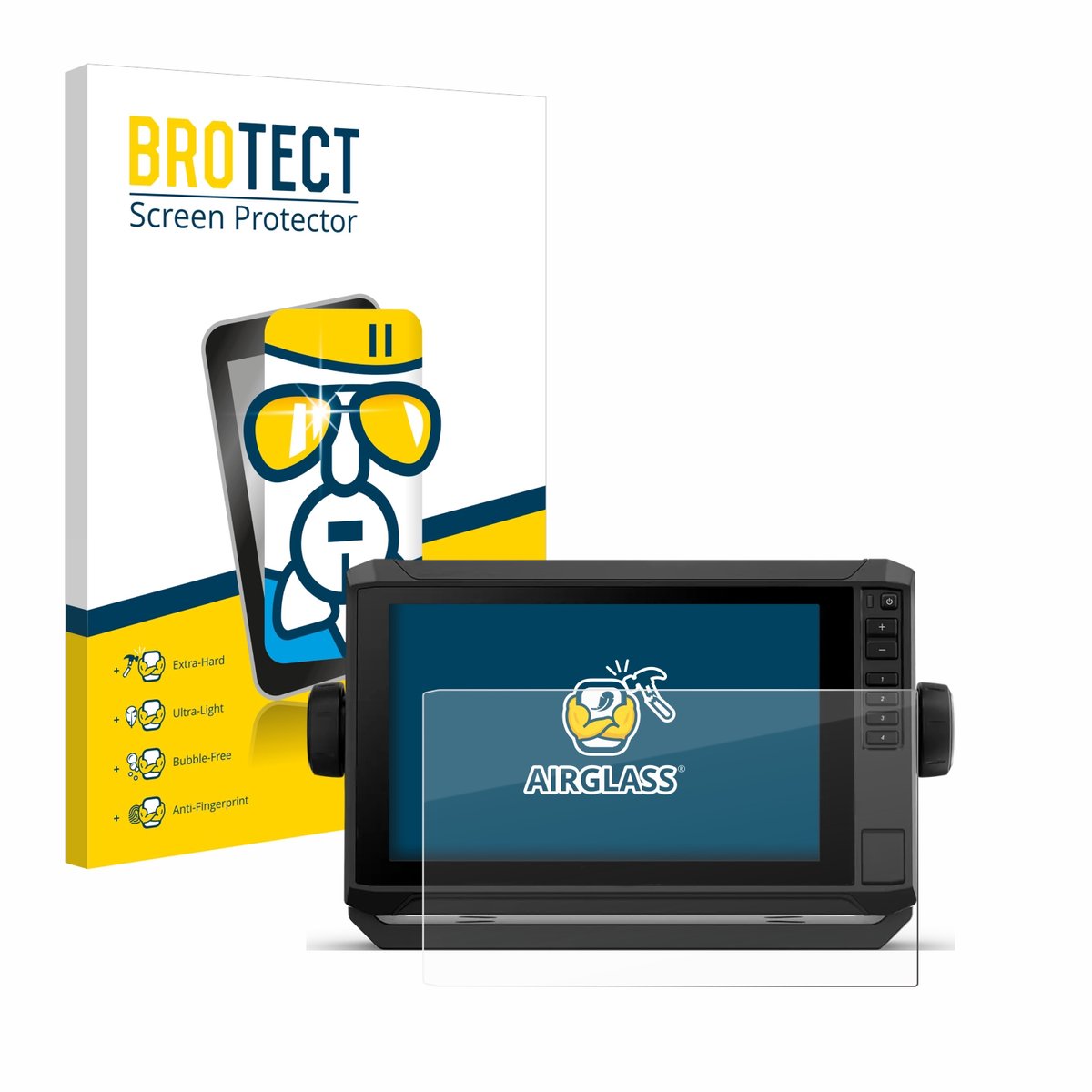 Screenprotector voor Garmin ECHOMAP UHD2 9" Beschermglas transparant
