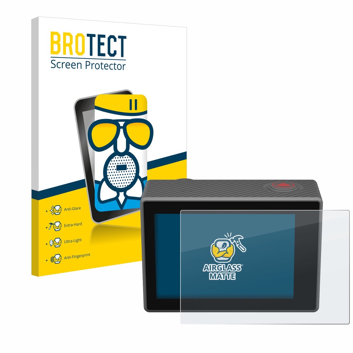 BROTECT - Screenprotector voor Akaso V50 Elite - Folie Beschermfolie Beschermglas matte