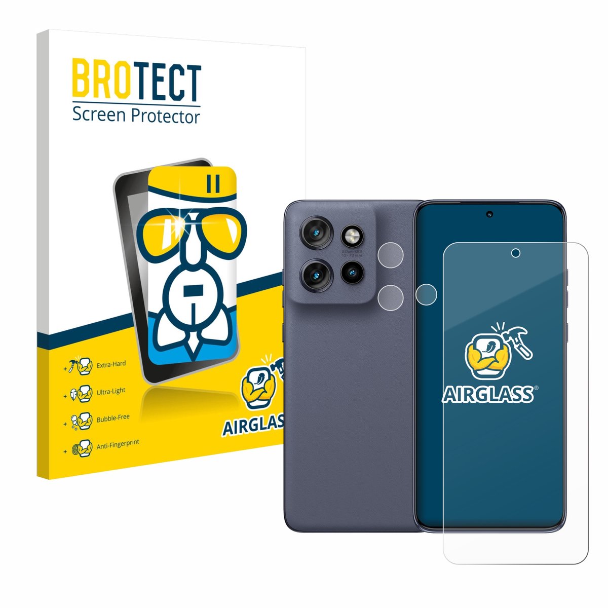 Screenprotector voor Motorola Edge 60 Neo (Voor+Camera) Beschermglas transparant