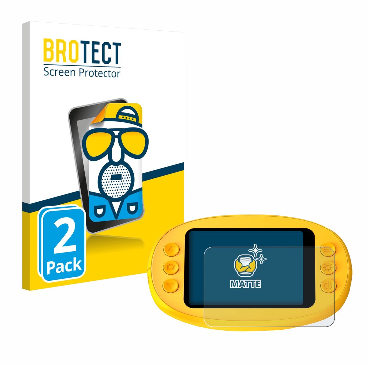 BROTECT - Screenprotector voor Ashfly inskam 382 - Folie Beschermfolie matte 2 Stuks