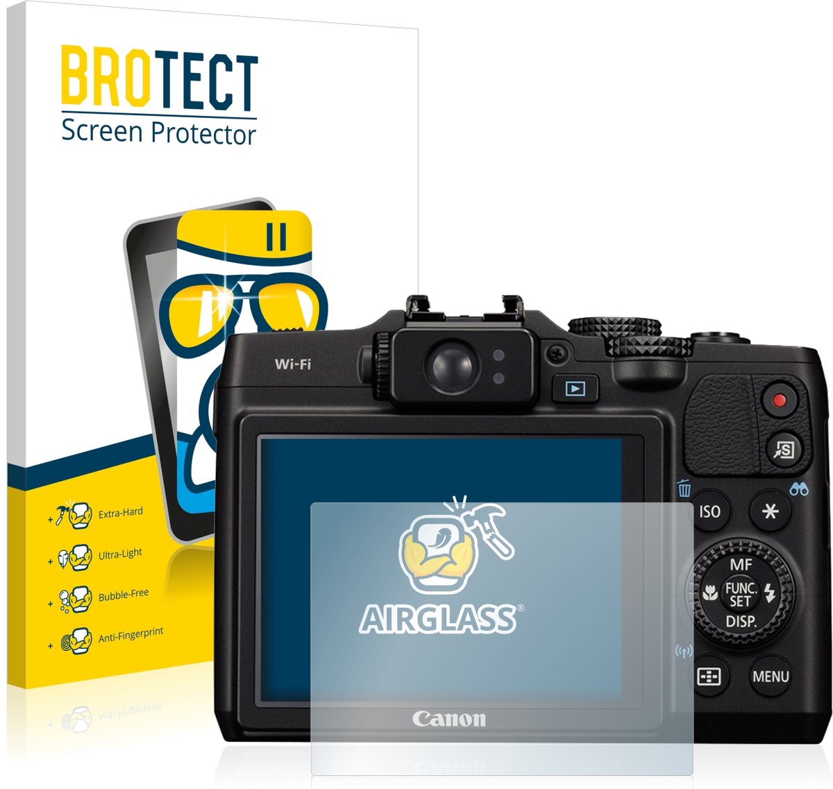Screenprotector voor Canon PowerShot G16 Beschermglas transparant