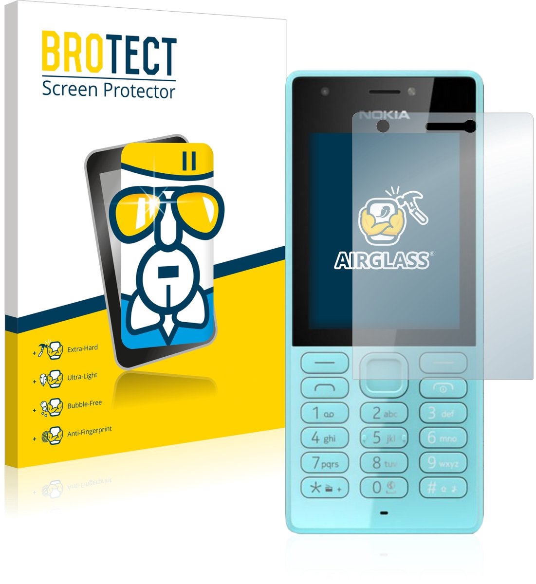 Screenprotector voor Nokia 216 Beschermglas transparant