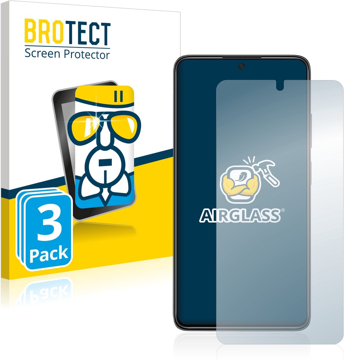 Screenprotector 3 Stuks voor Xiaomi Poco X4 Pro 5G Beschermglas transparant