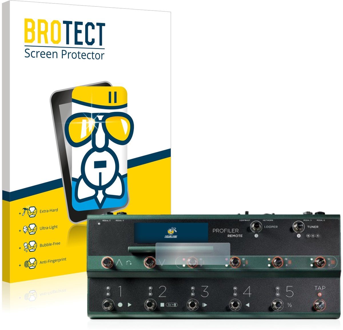 Screenprotector voor Kemper Profiler Remote Beschermglas transparant