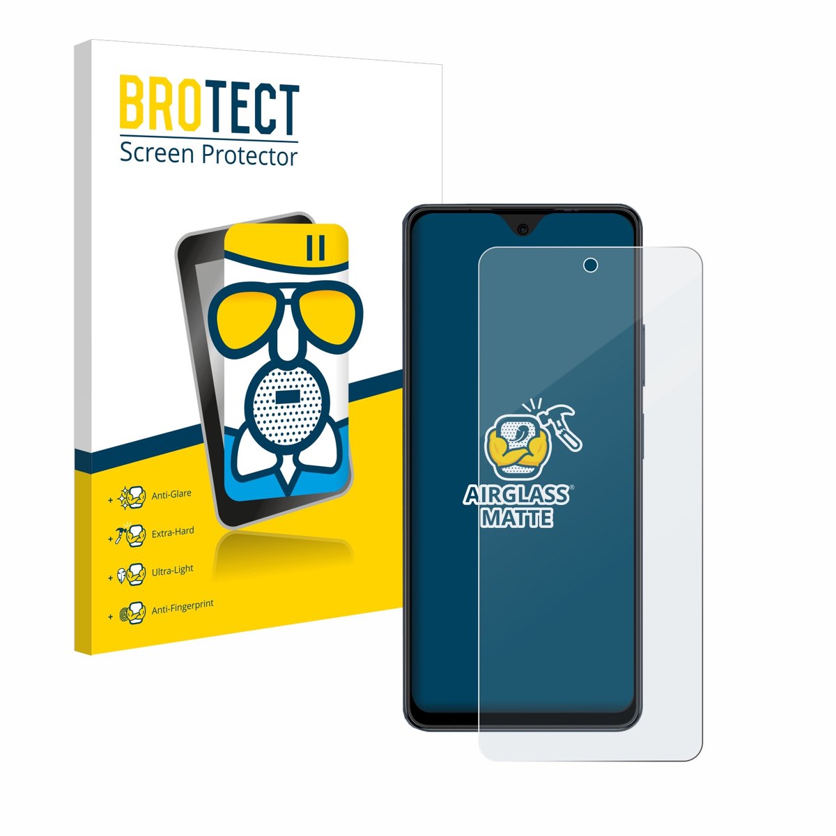 BROTECT - Screenprotector voor Blackview Oscal Tiger 12 - Folie Beschermfolie Beschermglas matte