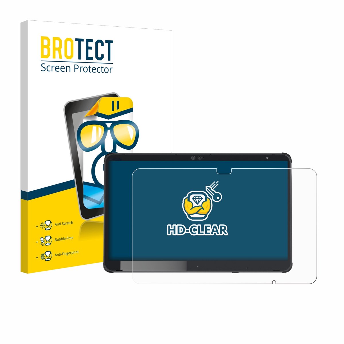 BROTECT - Screenprotector voor Fujitsu Stylistic Q7311 - Folie Beschermfolie transparant