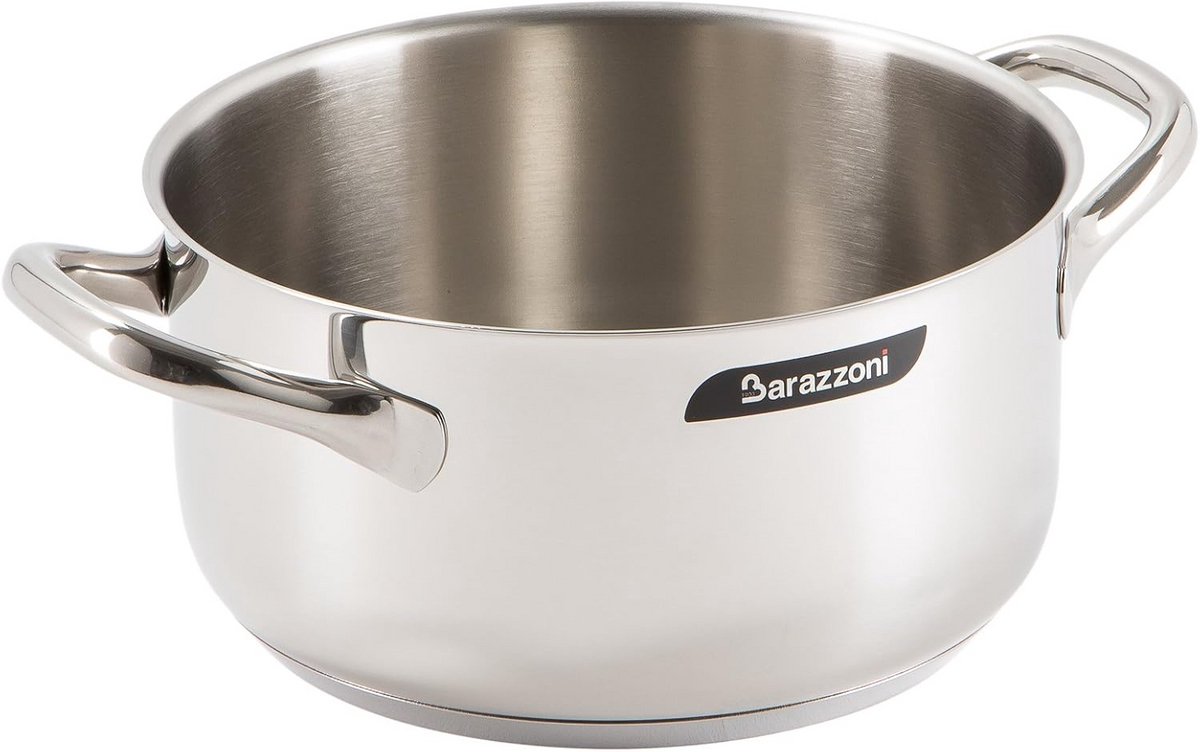 RVS Steelpan met Twee Handgrepen 16 cm - Inductie Geschikt