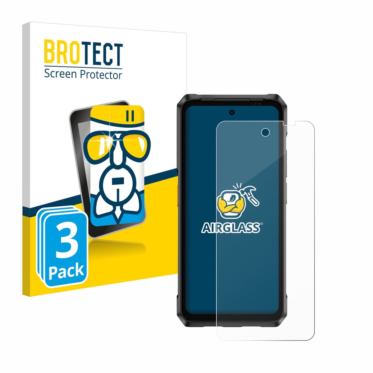 Screenprotector 3 Stuks voor Ulefone Armor 26 Ultra Beschermglas transparant