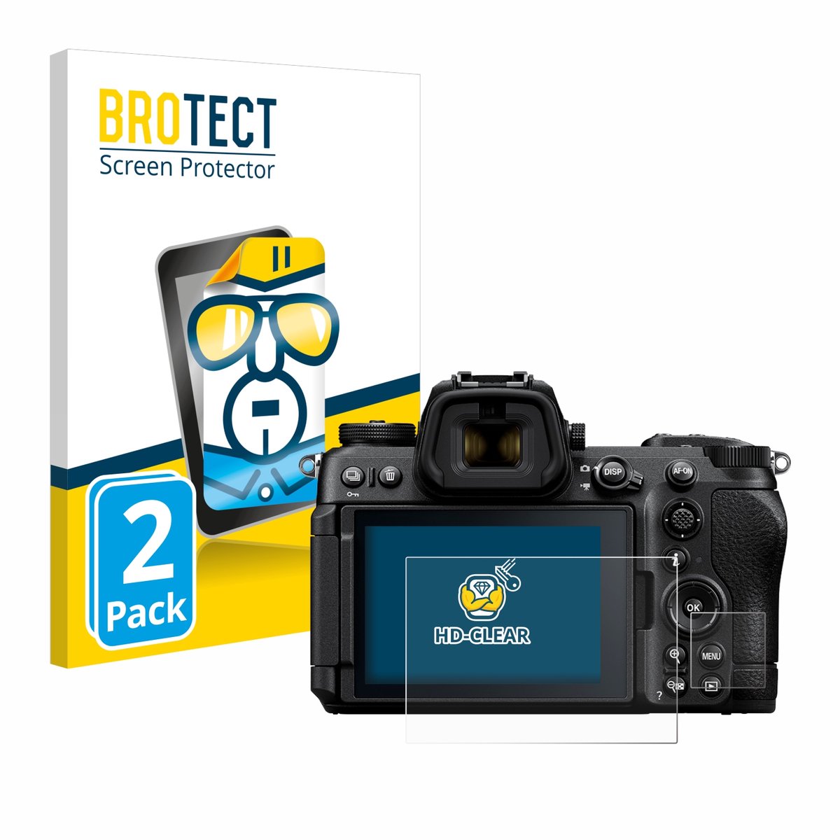 BROTECT - Screenprotector voor Nikon Z6 III - Folie Beschermfolie transparant 2 Stuks