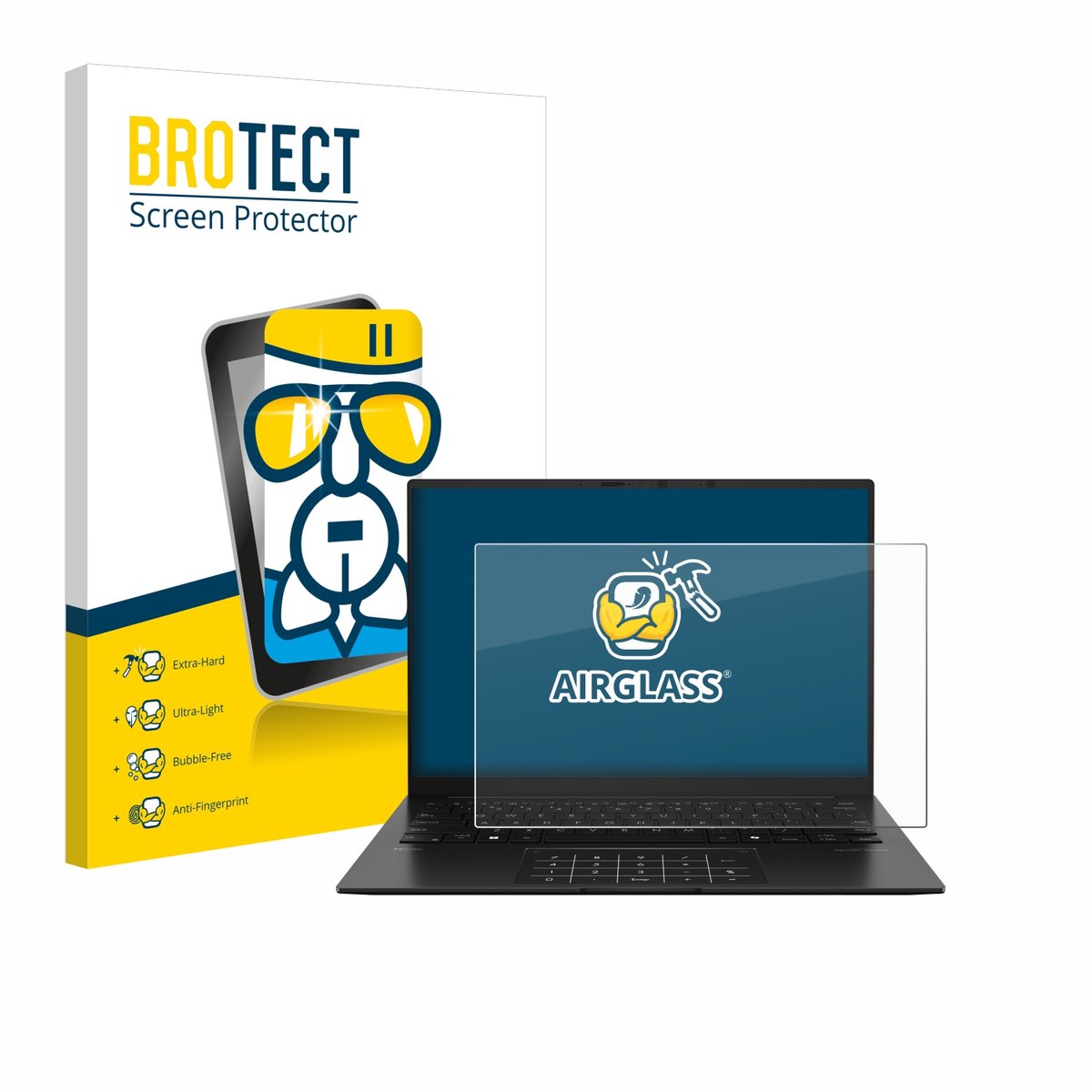 Screenprotector voor ASUS ZenBook 14 OLED UM3406 Beschermglas transparant