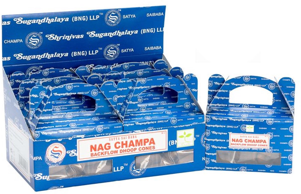 Ancient Wisdom Satya Nagchampa Backflow Dhoop Kegels (24st) multicolor
