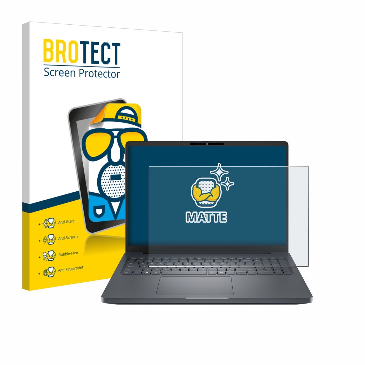 BROTECT - Screenprotector voor Dell Pro Max 16 Plus - Folie Beschermfolie matte