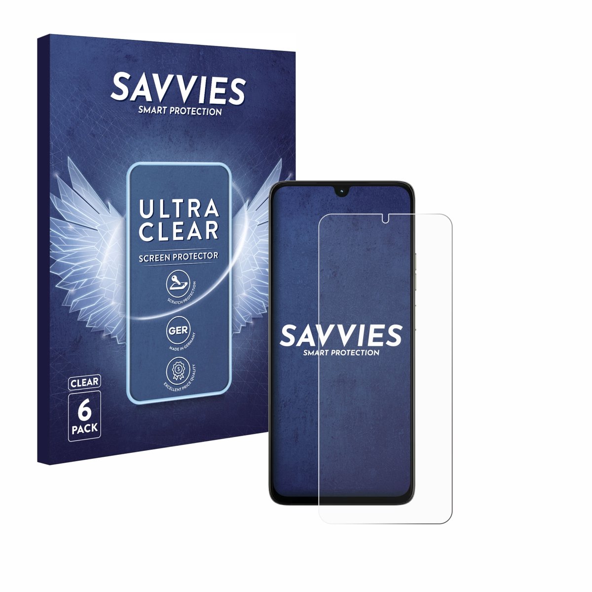 Savvies - Screenprotector voor Motorola Moto G06 - Folie Beschermfolie transparant 6 Stuks