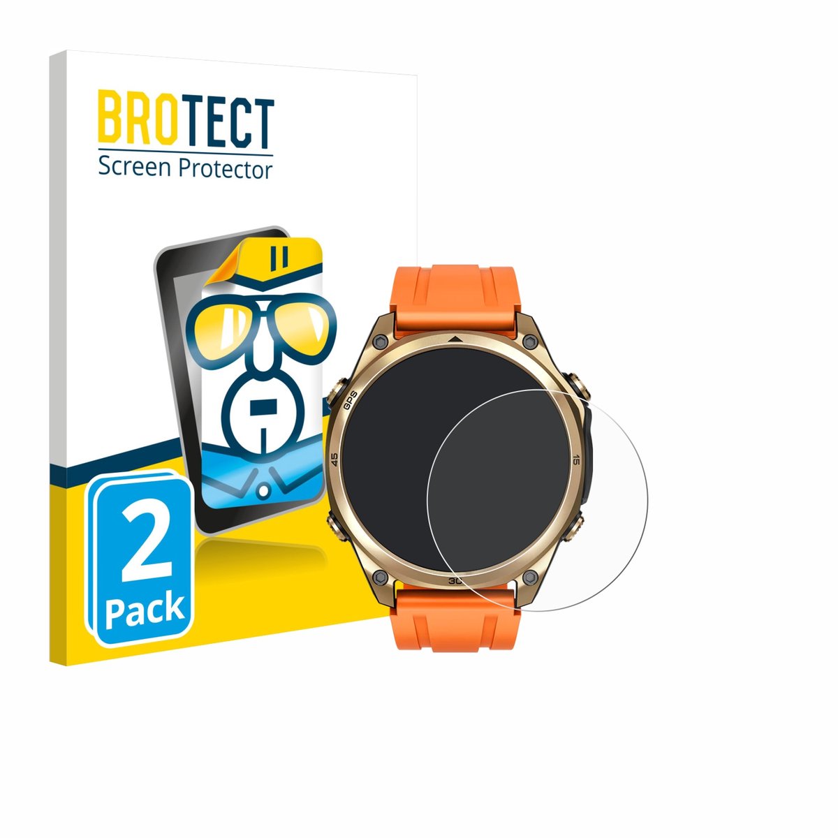 BROTECT - Screenprotector voor Doogee Anywise W1 - Folie Beschermfolie transparant 2 Stuks