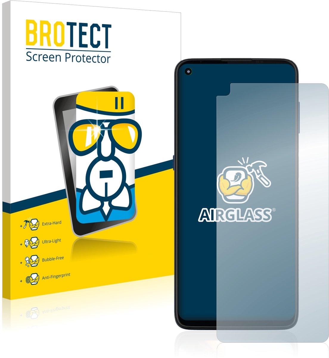 Screenprotector voor Motorola Moto G9 Plus Beschermglas transparant