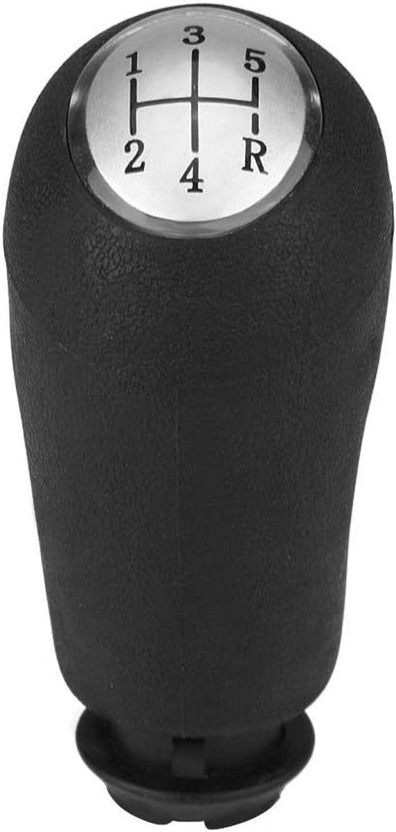 Schakelpook 5 Versnellingen - Schakelknop Handbak - Auto Rijervaring Verbeteren - ABS Kunststof - 8x4x8 cm - Zwart Zilver — afbeelding 2