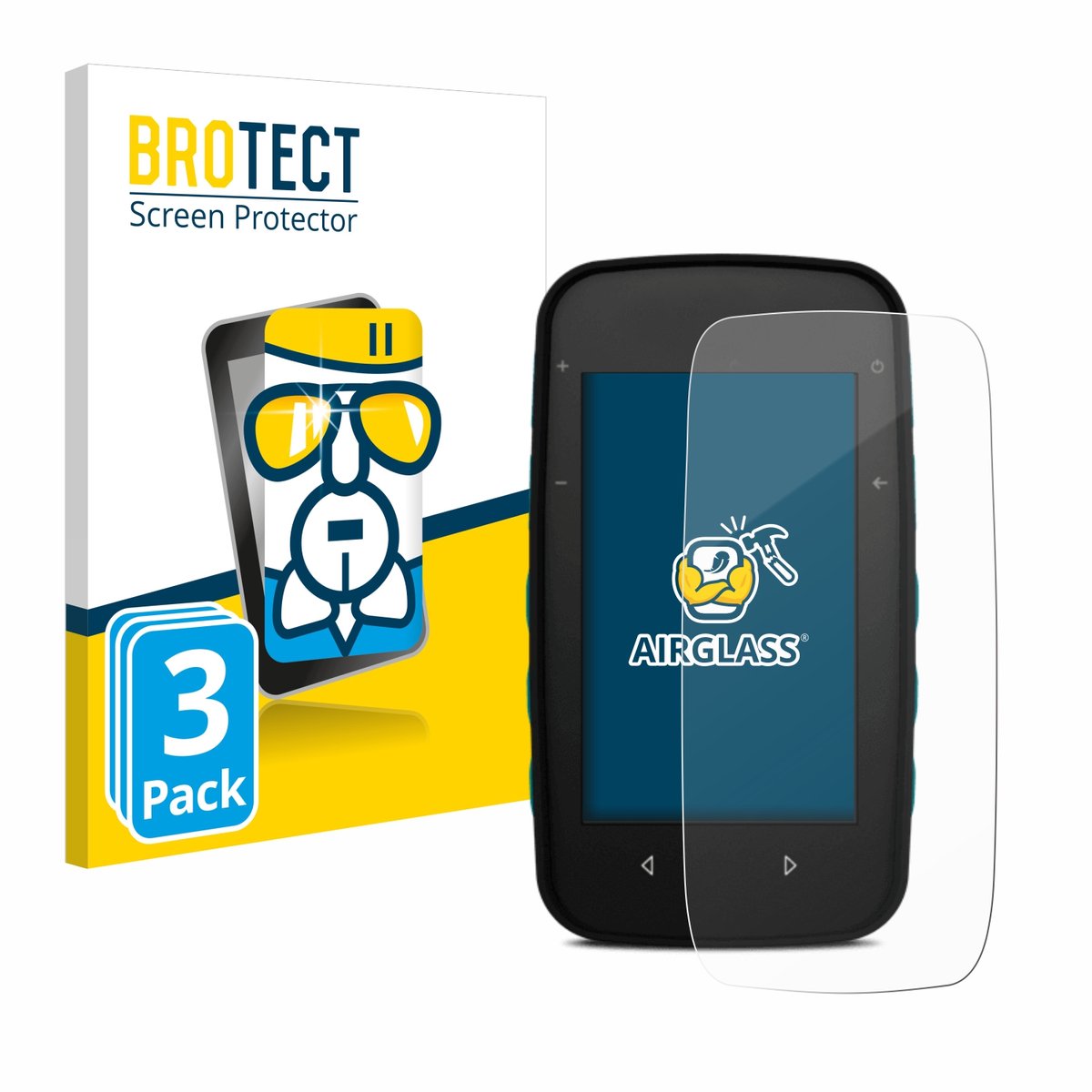 Screenprotector 3 Stuks voor CompeGPS TwoNav Cross Beschermglas transparant