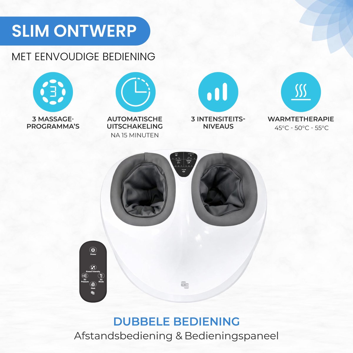 El Suvon Voetmassage Apparaat met Infrarood Warmte - afbeelding 2