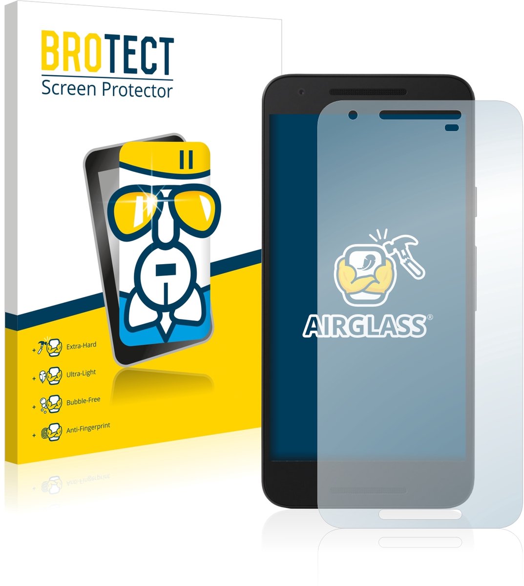 Screenprotector voor LG Nexus 5X Beschermglas transparant