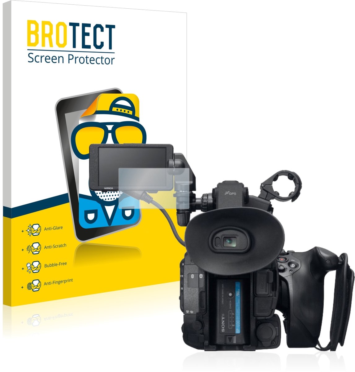 BROTECT - Screenprotector voor Sony PXW-FS5 - Folie Beschermfolie matte 2 Stuks